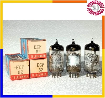 1 x ECF82 (6U8) tube Telefunken Berlin factory 1969-1970, NOS, TESTED - Photo 1/4