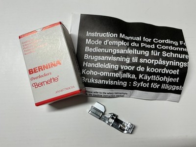Bernina Cording Foot for Bernina, Bernette Overlockers- A91467760C0A