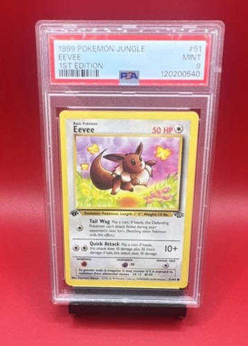 Eevee 51/64 Jungle 1st Edition PSA 9 English Basic Common Card Stock Wizards
