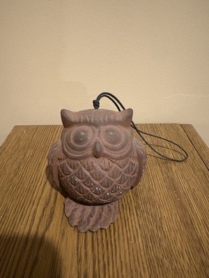 Small Rustic Carved Owl Ornament
