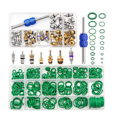Kit de reparación de aire acondicionado para automóvil 270 piezas juego de juntas tóricas + 40 piezas herramienta de núcleo de válvula de aire acondicionado para automóvil
