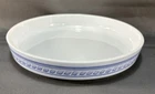 Vintage PYREX 486-B Brittany Blue 9 1/2" Quiche Tart Pie Baking Casserole Dish