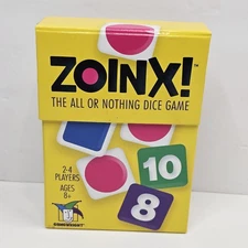 Zoinx! The All or Nothing Dice Game Gamewright Learn Probability Counting Math
