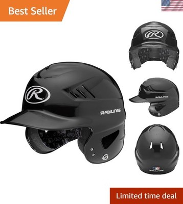 Coolflo Youth Batting Helmet | NOCSAE Approved | Black Comfort Fit 6 1/4 - 6 7/8