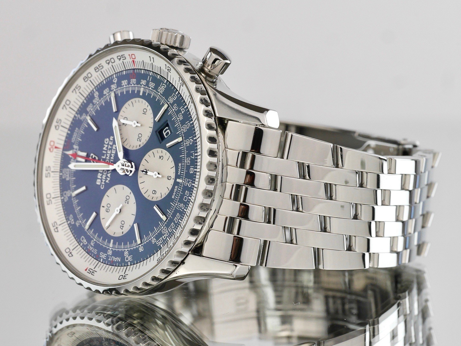 Breitling Chronometer Navitimer Blue Dial 46mm Wa… - image 3