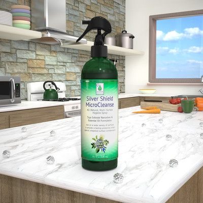 Silver Shield MicroCleanse, All-Natural, Multi-Surface Hygiene Spray, 11.1 fl oz