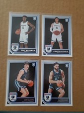 Memphis Grizzlies 2022/23 Hoops Basketball RC's 4 card lot/Roddy/LaRavia