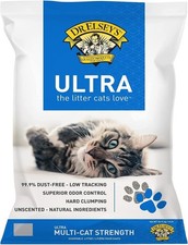 40lb Premium Clumping Cat Litter Low Tracking Unscented Dust-Free  Natural