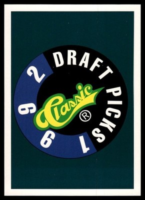1992 Classic Draft Picks #NNO Checklist 1: 1-64