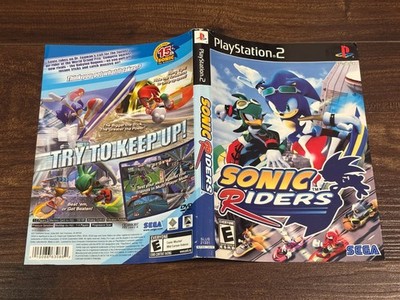 Sonic Riders Playstation 2 PS2 Case Insert Cover Art Only