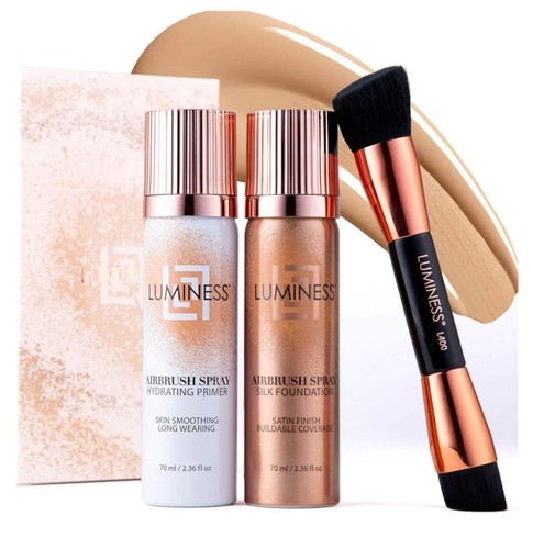 NIB Luminess Airbrush Spray Silk Foundation - Foundation, Primer, and Brush