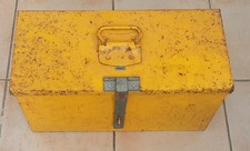 Vintage Post Office Telecoms Engineers Yellow Metal Tool Box