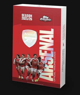 Topps Chrome  Arsenal 2025/26 - Hobby Box -NEU / OVP - ENG