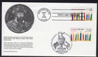1996 Joint USA/Israel Hanukkah Stamp (3118/1289) - Bnai B'rith PS DUAL FDC TH357
