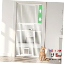 54"-87" Height Adjustable Extra Tall Cat Gate for Doorway, 27.1"-42" Extra