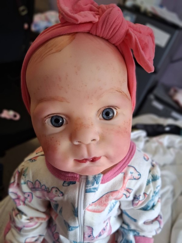 Authentic Cutie Bountiful Baby Reborn Handmade Vinyl  Doll With Blue Eyes