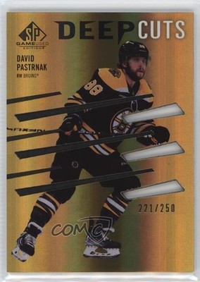 2023 Upper Deck SP Game Used Edition Deep Cuts 221/250 David Pastrnak #DC-2 1si2