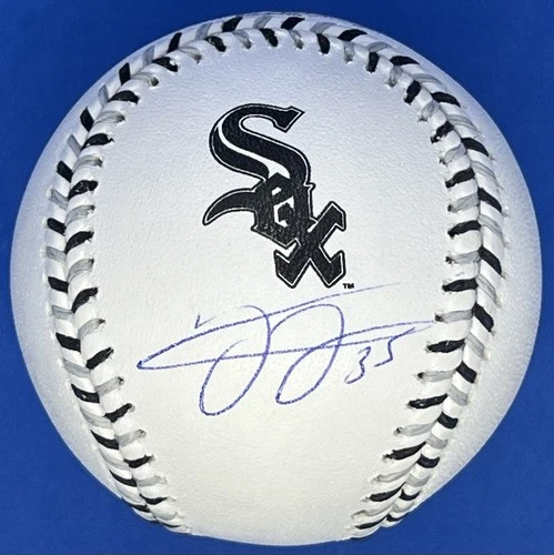 Frank Thomas Signed Autograph White Sox Team Stitch Logo MLB Baseball w/ Beckett