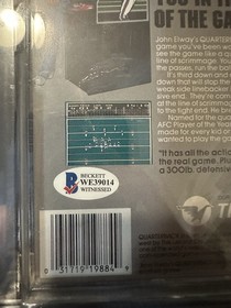 John Elway 1988 NES John Elway&rsquo;s Quarterback Signed BGS Cert WATA 8.0 Graded Wow