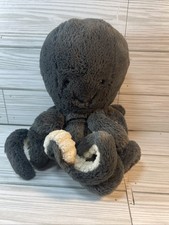 Jellycat INKY Octopus Black Dark Gray Plush Stuffed Toy Small Size