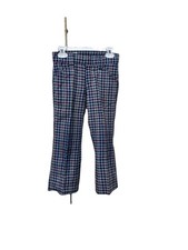 Billy the Kid Plaid Vtg Pants 70s Retro Boys Sz 4/5 Permanent Press Bell Bottoms