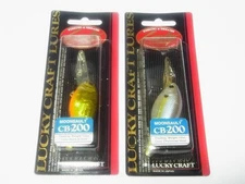 Lucky Craft CB200 New Set of 2 Crankbait Crank Old