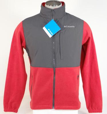 Columbia Loganville Trail 2.0 Red Full Zip Fleece Jacket Men's NWT
