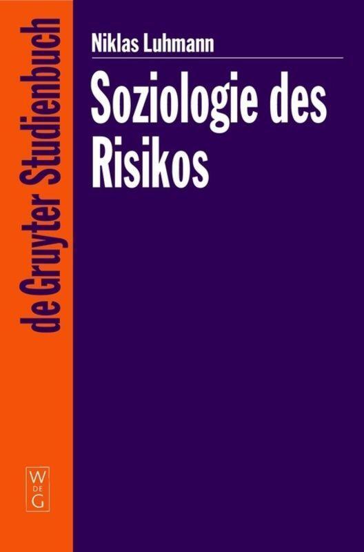 Thumbnail - Soziologie Des Risikos Niklas Luhmann