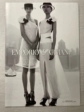2012 Emporio Armani JOHN FRIEDA Print Ad 1 D/S Page Long Legs High Heel Shoes
