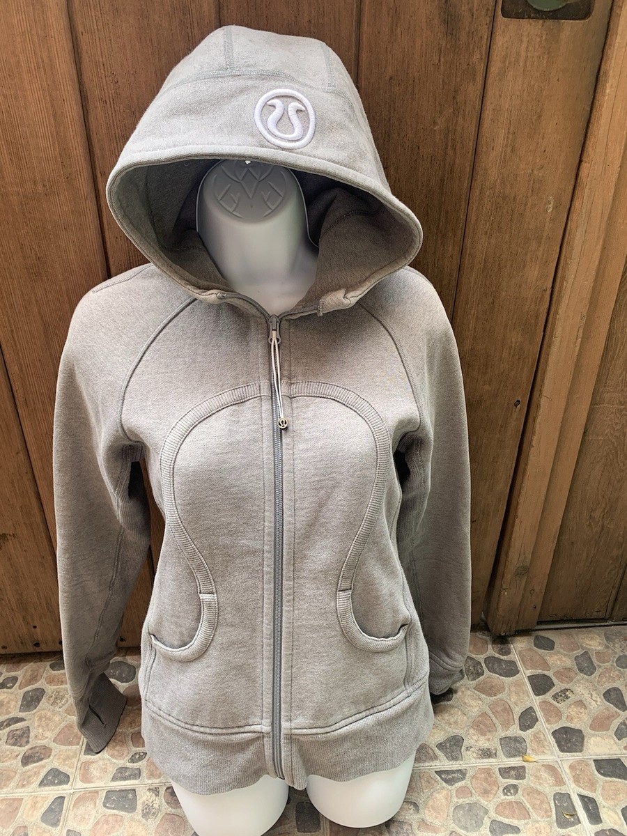 Lululemonルルレモンscubaフルジップパーカーヘザーライトグレー NEW Lululemon Scuba Full Zip Hoodie Size 6 HCUG Heathered