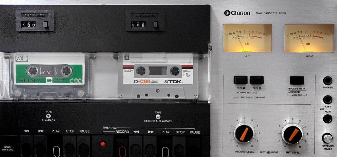Clarion MD-8080A Dual Stereo Cassette Deck Player Recorder Clarion MD-8080A Dual Stereo Cassette Deck Player Recorder
