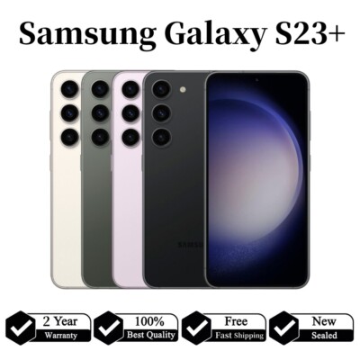  New sealed Samsung Galaxy S23+plus 5G S916U 256/512GB Unlocked 2 Year WARRANTY