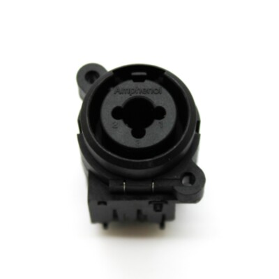 Amphenol Non Switching XLR Grounded 1/4'' 3-Pole XLR Connector ACJC6VL BULK
