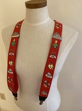 Vintage 1995 Warner Bros Looney Tunes Tasmanian Taz Bugs Martian Suspenders