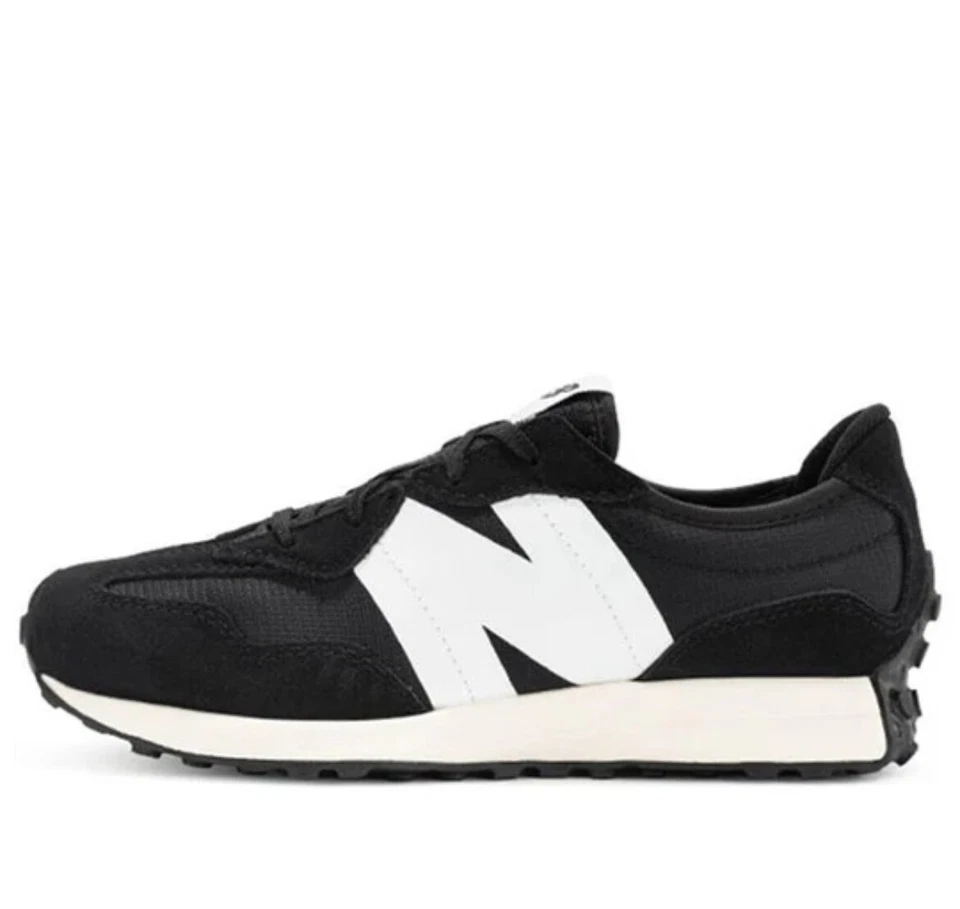 (GS) New Balance 327 'Black White' GS327GS NWB negro con logotipo blanco se adapta a WNS SZ Foto 2 de 4