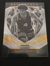 2021-22 Panini Prizm Draft Picks Brilliance Hyper #9 Jalen Green RC