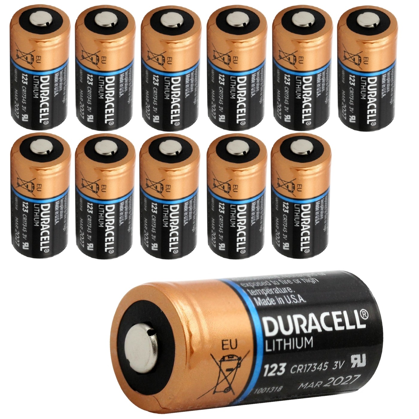 Thumbnail - 12x Duracell Lithium Batterie Cr123 / Cr17345 Ideal Für Netgear Arlo
