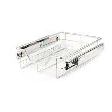 Dihl Pull Out Storage Basket Stainless Wire Kitchen Larder for 400mm Cupboard