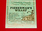 VINTAGE FISHERMAN'S WHARF HONOLULU HAWAII FRONT STRIKER MATCHBOOK COVER — photo 3