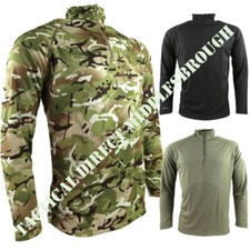 ARMY OPERATORS TACTICAL MESH TOP MENS S-3XL 1/4 ZIP WICKING STRETCH T-SHIRT