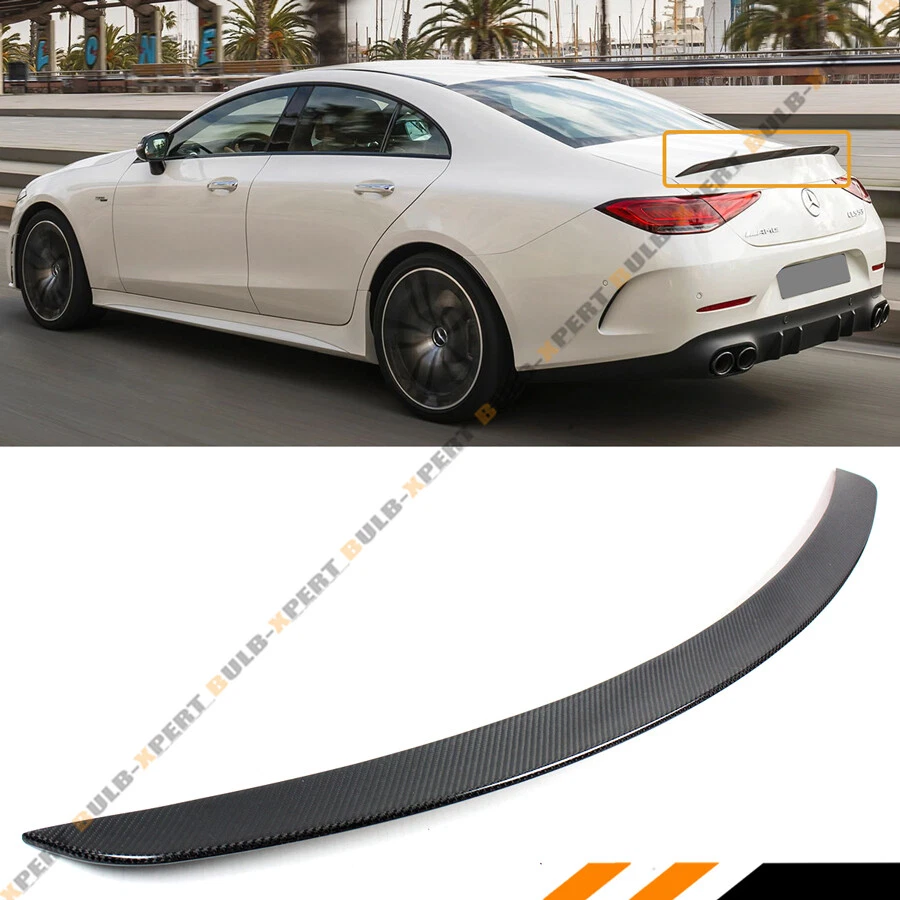 PARA MERCEDES BENZ C257 CLS450 2019-21 ESTILO AMG FIBRA DE CARBONO ALERÓN MALETERO Foto 2 de 4