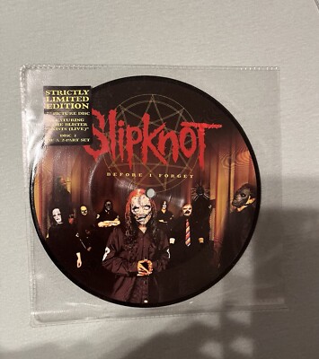 Slipknot   Before I Forget 7'' Picture Disc Limited Edition Single RR3968-7 2005