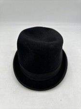 1950 s /60 s Beaver hat Style London Europe Black Fur hat Small-medium Unisex