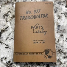 CATERPILLAR 977 TRAXCAVATOR PARTS CATALOG OR MANUAL 20A1--up 1955