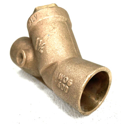 Bronze Y Strainer 1-1/4'' Solder Joint 125-SWP 400-WOG w/ 20-Mesh SS Screen