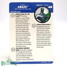 Heroclix Justice League Unlimited set Amazo 012.05 Team-Up card The Flash