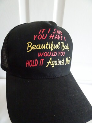 Vintage Novelty Ball Cap/Hat  One Size Fits All Adjustable BEAUTIFUL BODY-NEW