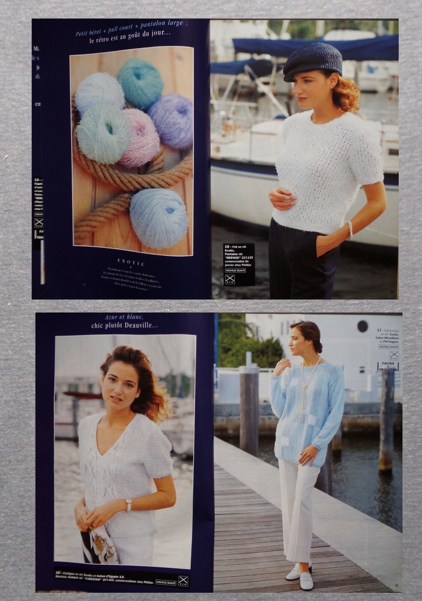 Catalogue Ancien De Modèles De Tricot Phildar N°276 Printemps-Été 1996