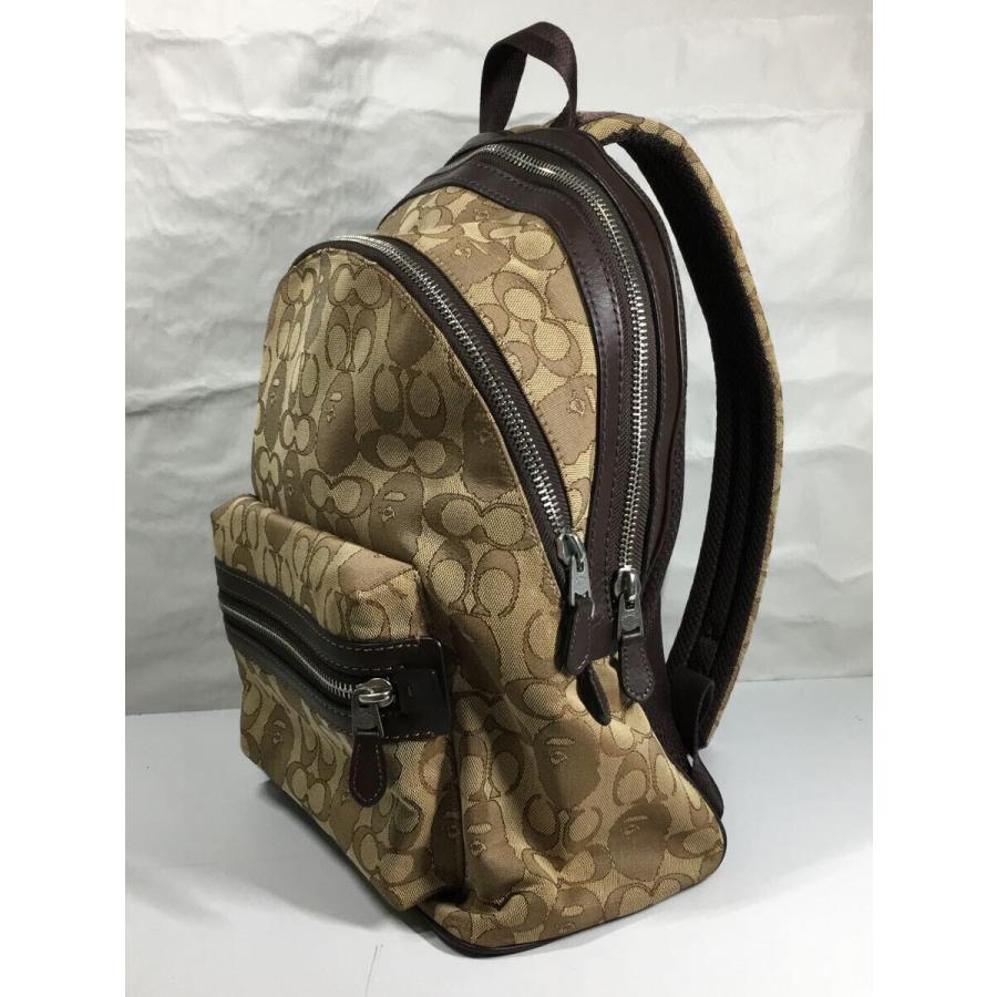 BAPE A BATHING APE x COACH Academy Backpack 88827 Used Brown BAPE A BATHING APE x COACH Academy Backpack 88827 Used Brown