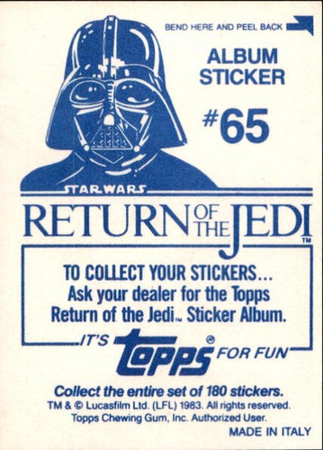 Star Wars ROTJ Trading Card Sticker Album Complete Your Set You Pick 1983 Topps - Bild 131 von 355